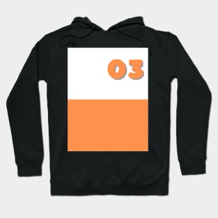 3 number Hoodie